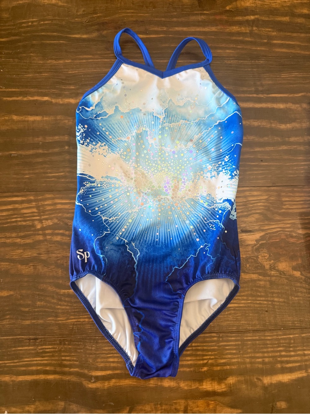 Sylvia P Water Burst Gymnastics Leotard